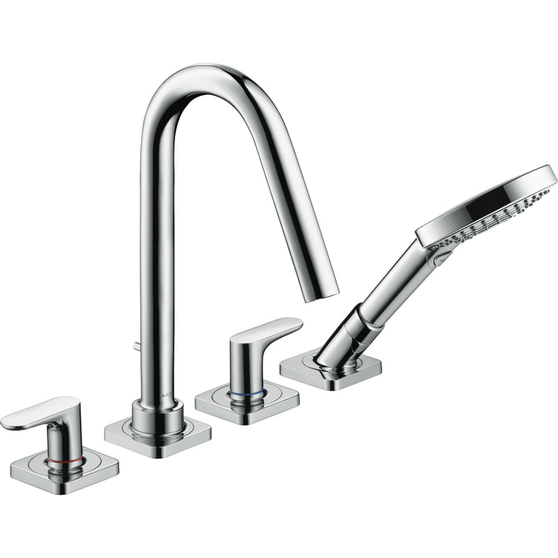 Hansgrohe - 4-Loch Wannenarmatur AXOR CITTERIO M 34454000 chrom Fertigset m.Hebelgr.+Ros