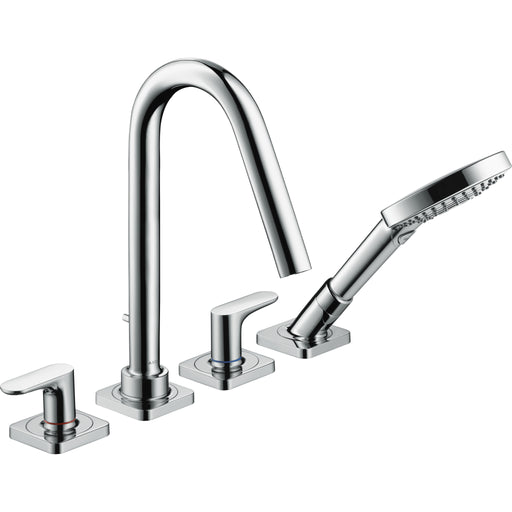 Hansgrohe - 4-Loch Wannenarmatur AXOR CITTERIO M 34454000 chrom Fertigset m.Hebelgr.+Ros