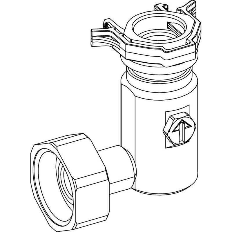 TECE SE - Absperrventil 3-Wege für TECEprofil WC-Modul mit Hygienespülfunktion