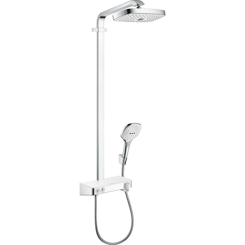 Hansgrohe - Showerpipe RAINDANCE Select E Air 2jet Kopfbrause 300mm 271264 weiß chrom