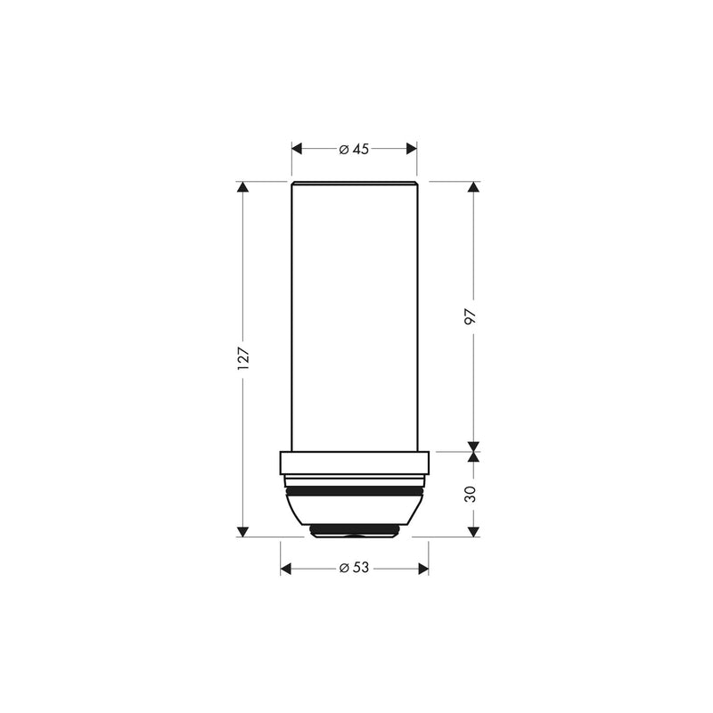 Hansgrohe - Verlängerung Standrohr AXOR STARCK 97686000 60mm chrom
