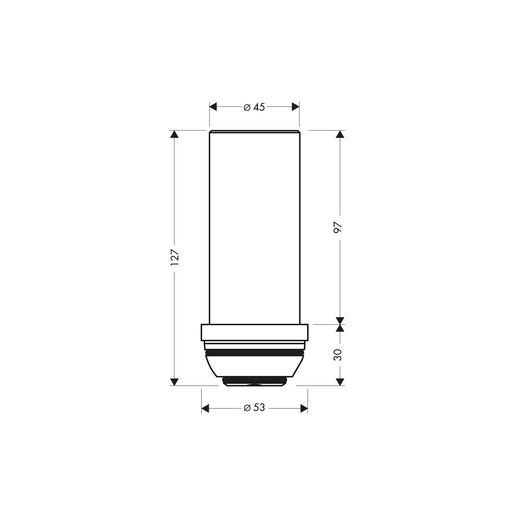 Hansgrohe - Verlängerung Standrohr AXOR STARCK 97686000 60mm chrom