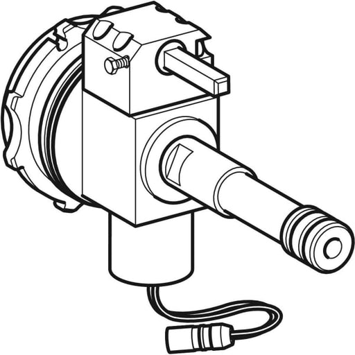 Geberit Vertriebs - Ventilblock zu WT-Armaturen Typen 87 und 88, mit Mischer und Griff