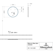 VILLEROY & BOCH - Spiegel More to See Lite+ A48465 650x650x23mm mit Beleuchtung