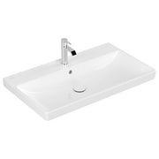 VILLEROY & BOCH - SWT AVENTO 4156 800x470mm 3-L Arm mittl HL durchg Überl Eckig WeißAlpin C