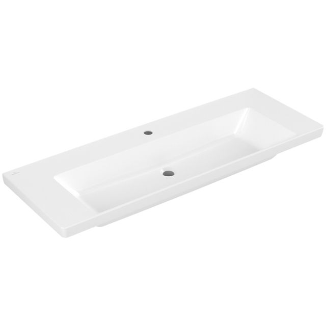 VILLEROY & BOCH - Schrankwaschtisch Subway 3.0 1300x 470mm Rechteck 1HL. o. ÜL. Weiß Alpin