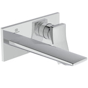 Ideal Standard - Wand-Waschtischarmatur CONCA, BS2, eckige Rosette, Ausld.180mm, Chrom