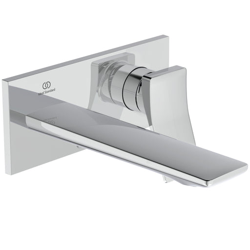 Ideal Standard - Wand-Waschtischarmatur CONCA, BS2, eckige Rosette, Ausld.180mm, Chrom