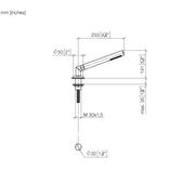 Dornbracht - Schlauchbrausegar rund f. Wannenrandm. 2770297900 chrom