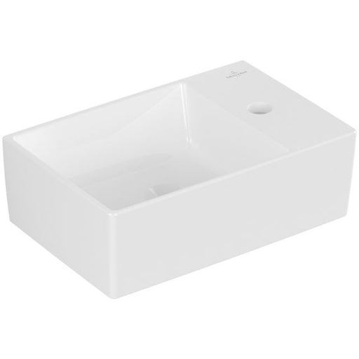 VILLEROY & BOCH - Handwaschbecken Memento 2.0 400x260mm Rechteck 1HL. ohne Überlauf Weiß Alpin