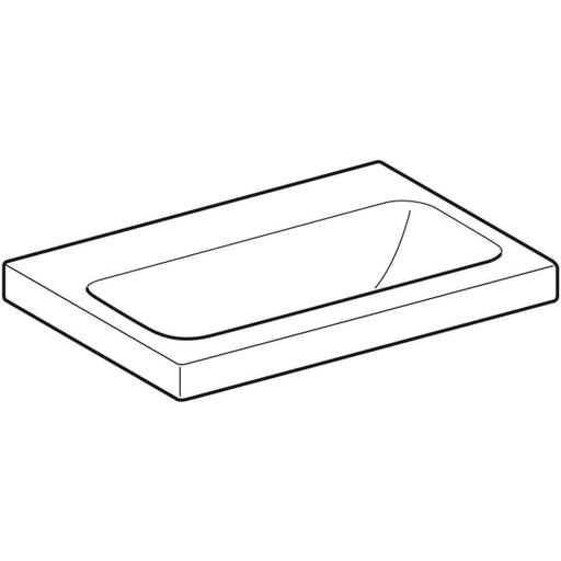 Geberit Vertriebs - iCon Light WT 60x42cm, verk. Ausld. ohne Hahnloch, ohne Überlauf, weiß