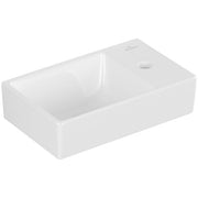 VILLEROY & BOCH - HWB Avento 360x220mm re-eckig BP li 1HL. o. ÜL. Weiß Alpin cplus