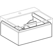 Geberit Vertriebs - Unterschrank XENO2 f. WT, 1 Schubl. 58x22x46,2cm, sculturagrau