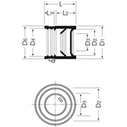 Düker - Fornatis Konfix Verbinder DN50 41-56mm