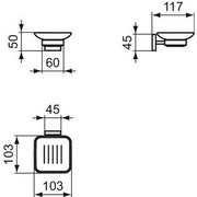 Ideal Standard - Seifenschale IOM SQUARE, Chrom