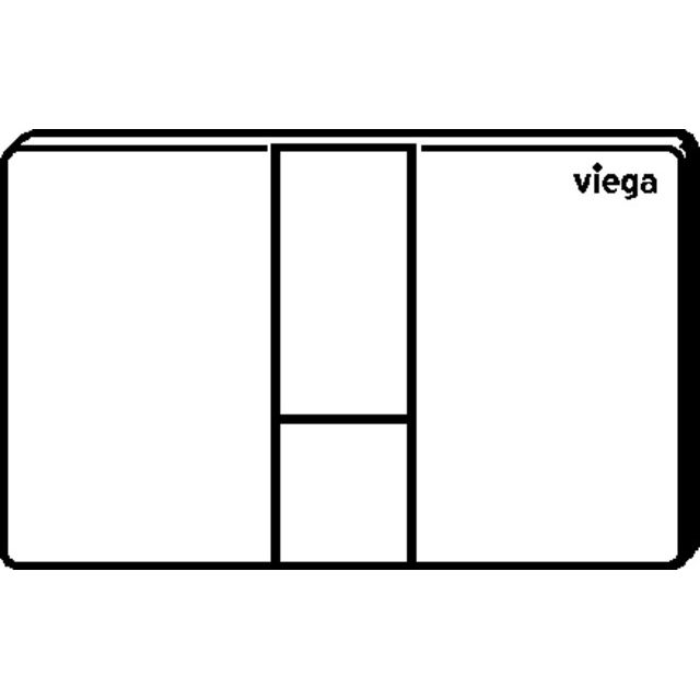 Viega - WC Betät.-Pl. VISIGN for Style 24 8614.1 aus Kunststoff edelmatt