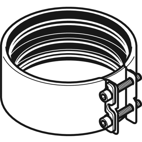Geberit Vertriebs - Übergangsspannverbinder d50mm d1=58mm