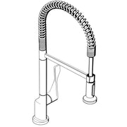 Hansgrohe - Spültisch EHM AXOR CITTERIO Semi-Pro 39840800 edelstahl m.Ausziehbrause
