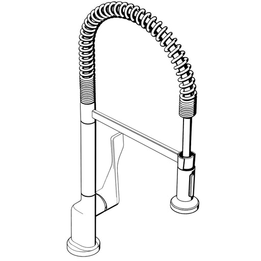 Hansgrohe - Spültisch EHM AXOR CITTERIO Semi-Pro 39840800 edelstahl m.Ausziehbrause