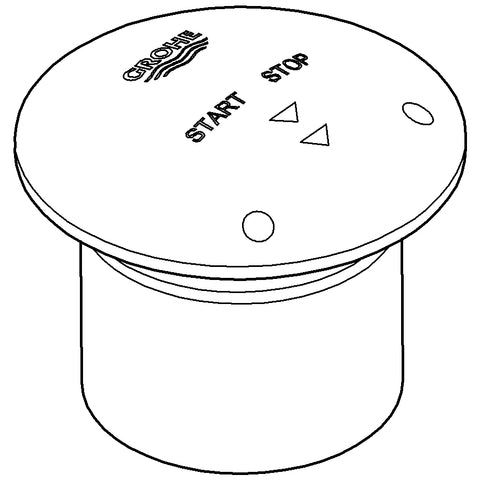 Grohe - Betätigungskappe 43088 für Contromix Public/Surf WT u. Br. chrom