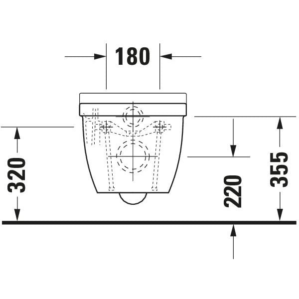 Duravit - WC-Sitz STARCK 3 o. SoftClose 006381 Scharniere edelstahl, weiß