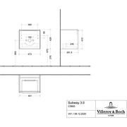 VILLEROY & BOCH - WTU 473x429x392 mm 1 Auszüge Kansas Oak