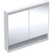 Geberit Vertriebs - ONE Spiegelschrank mit Ni/Comf.Light 2 Türen, UP-Mont., 105x90x15cm, weiß