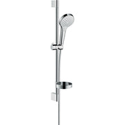 Hansgrohe - Brausenset CROMA Select S Vario/ UNICA 650mm weiß/chrom mit Seifenschale