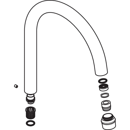 Hansgrohe - Auslauf Axor Montreux 3-Loch Wasch- tischarmatur Standmodell brushed nickel