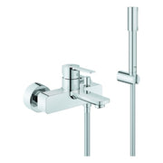 Grohe - EH-Wannenbatterie LINEARE 33850 Wandmontage mit Brausegarnitur chrom