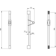 Ideal Standard - Brausestange SENSES 70 600mm, Chrom