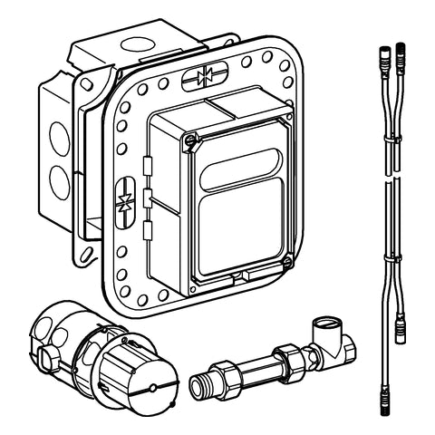 Grohe - UP-Einbaukasten 36264 für Anschl. vorgemischtes/Kaltwasser für WT-IR-FMS
