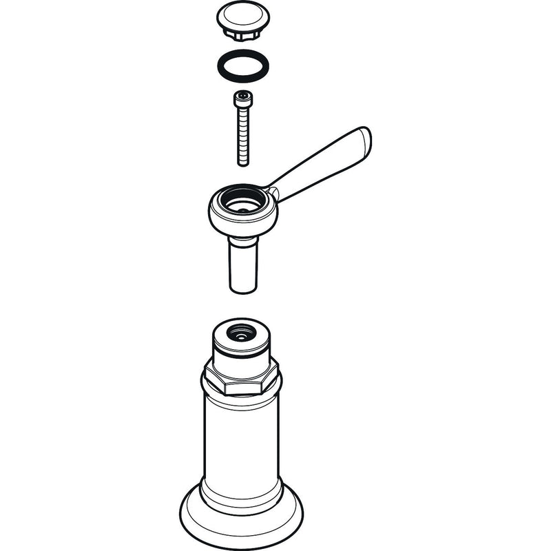 Hansgrohe - Hebelgriff AXOR Montreux warm/kalt chrom
