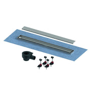 TECE SE - TECElinus Plus Duschrinnenset, Ablauf Norm, Rost 2 in 1, 800mm