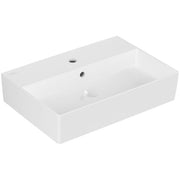 VILLEROY & BOCH - Waschbecken Memento 2.0 600x420mm re-eckig 1HL. m. ÜL. Weiß Alpin cplus
