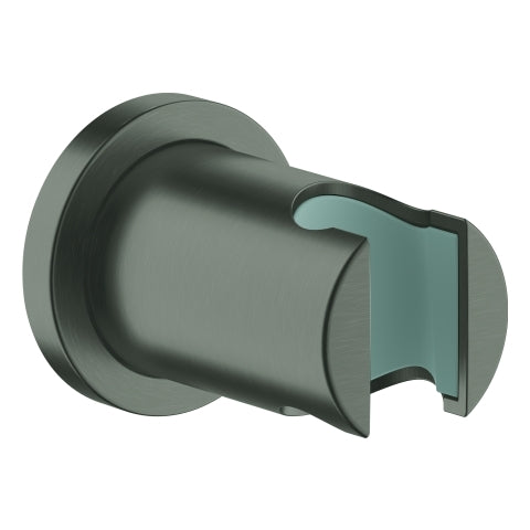 Grohe - Wandbrausehalter RAINSHOWER 27074 n. verstb. runde Ros. hard graphite geb