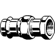 Viega - Verschraubung SANPRESS 2262 flachdichtend 15mm x 3/4 IG Rotguss