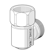Hansa - Brauseschlauch-Entleerventil HANSAJET 0405 chrom
