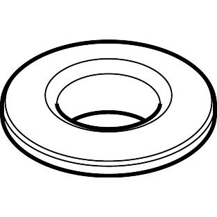 Hansgrohe - Rosette Wannenrandhalter dm 52mm 97159000 verchromt