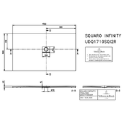 VILLEROY & BOCH - Duschwanne Squaro Infinity 1700x1000x40mm re-eckig EB:re Grey