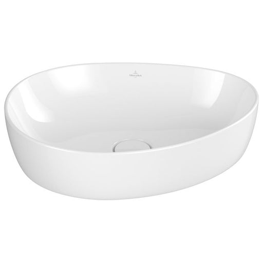 VILLEROY & BOCH - Aufsatzwaschbecken Antao 510x400mm Asymmetrisch o. ÜL. Weiß Alpin cplus