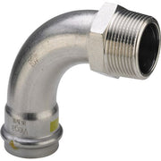 Viega - Bogen 90 Grad SANPRESS Inox G 0214 Gas 18mm x 3/4 AG Edelstahl