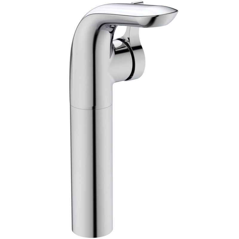 Ideal Standard - Waschtischarmatur MELANGE,o.Ablgarn., m.verl.Sockel, Ausld. 124mm, Chrom