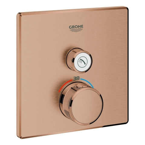 Grohe - Thermostat GROTHERM SmartControl 29123 eckig FMS 1 ASV warm sunset geb