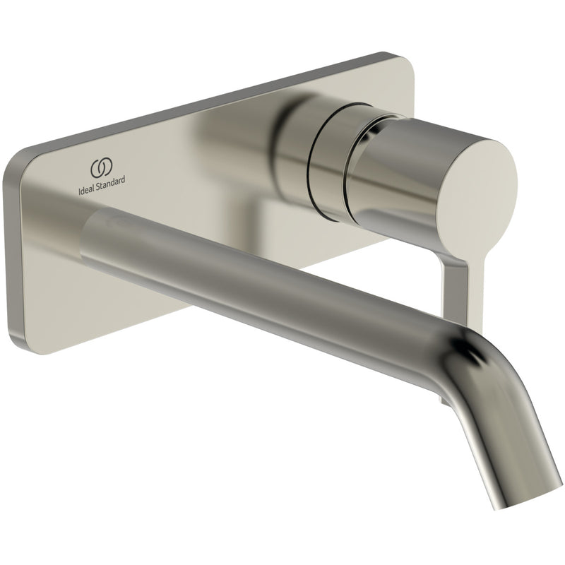 Ideal Standard - Wand-Waschtischarmatur JOY, BS2, eckige Rosette, Ausld.180mm,Silver Storm