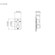 Dornbracht - UP-Therm. m.2-Wege-Mengenregler Lisse 36426845 chrom
