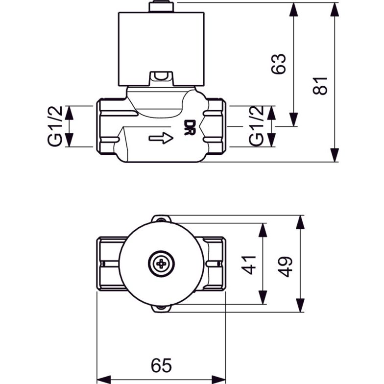 Ideal Standard - UP-Ventil ALPHA, Bausatz 1, G1/2