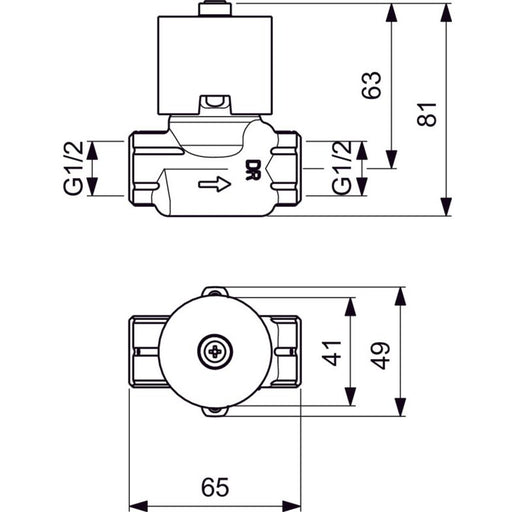 Ideal Standard - UP-Ventil ALPHA, Bausatz 1, G1/2