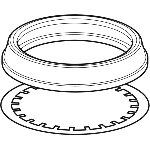 Geberit Vertriebs - Set Krallenband mit Dichtung zu Silent-db20 Stütz- und Dehnmuffe d160