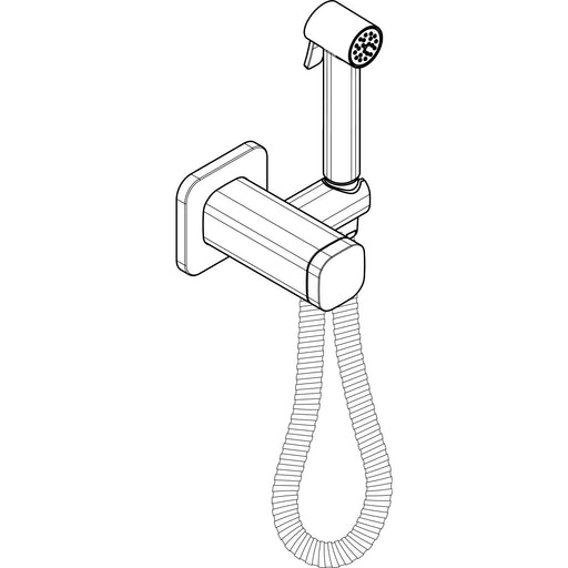 Hansgrohe - Bidette Handbr. Axor Bidette Showers Mischwasser softsq. m.Schlauch1250mm MSW